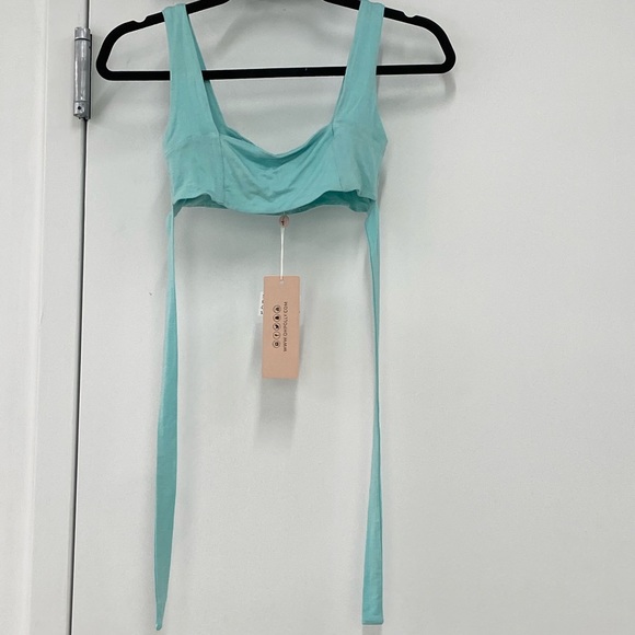 NWT Oh Polly Mint Crop Top - Size US 6 - Picture 6 of 6